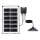 Aigostar - Lustră solară LED/35W/12V 3000 mAh 6500K IP65 Ø 15 cm + telecomandă