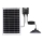 Aigostar - Lustră solară LED/70W/12V 6000 mAh 6500K IP65 Ø 23,5 cm + telecomandă