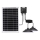 Aigostar - Lustră solară LED cu senzor 2x LED/35 W/12 V 6000 mAh 6500 K IP65 diam. 15 cm + telecomandă