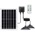 Aigostar - lustră solară LED cu senzor 2xLED/70W/12V 12000 mAh 6500K IP65 Ø 23,5 cm + telecomandă
