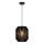 Aigostar - Lustru pe cablu 1xE27/60W/230V negru, Ø 23 cm