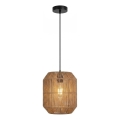 Aigostar - Lustru suspendat pe cablu 1xE27/60W/230V bej Ø 23 cm