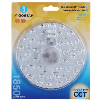 Aigostar - Modul LED magnetic 18W/230V 3000/4000/6500K