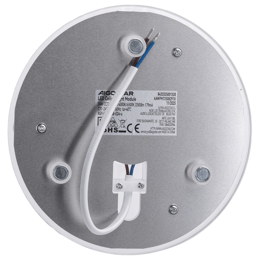 Aigostar - Modul LED magnetic, 24 W, 230 V, 3000/4000/6500 K