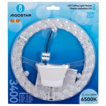 Aigostar - Modul LED magnetic, 32 W, 230 V, 6500 K
