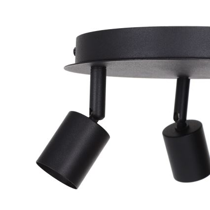 Aigostar - Plafonieră cu spoturi 3x GU10, 60W, 230V, negru