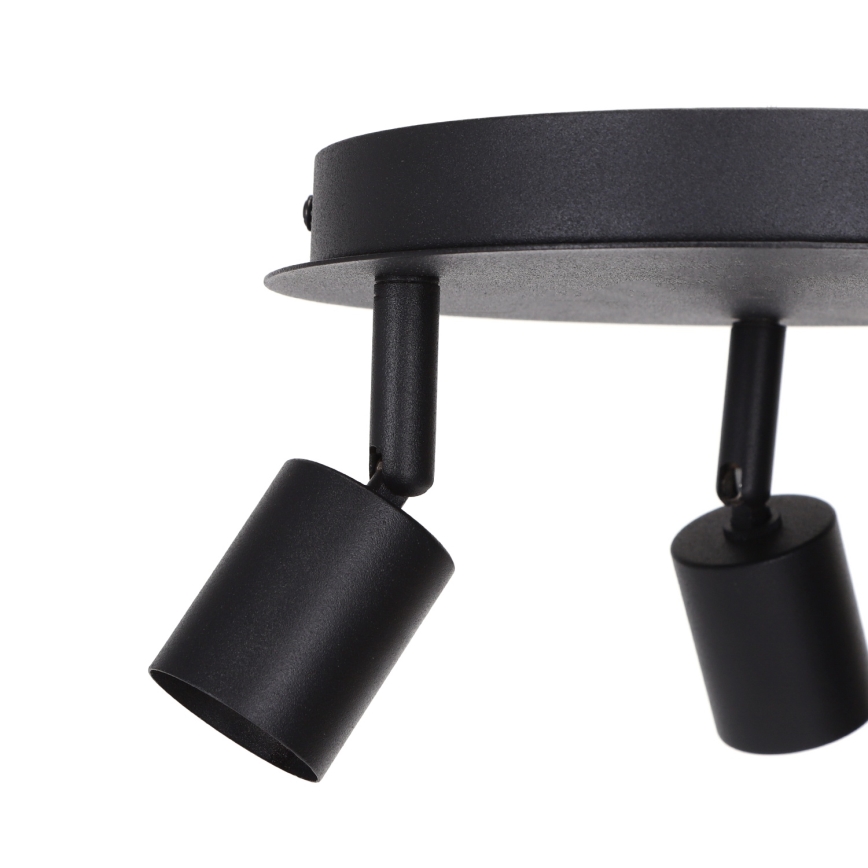 Aigostar - Plafonieră cu spoturi 3x GU10, 60W, 230V, negru