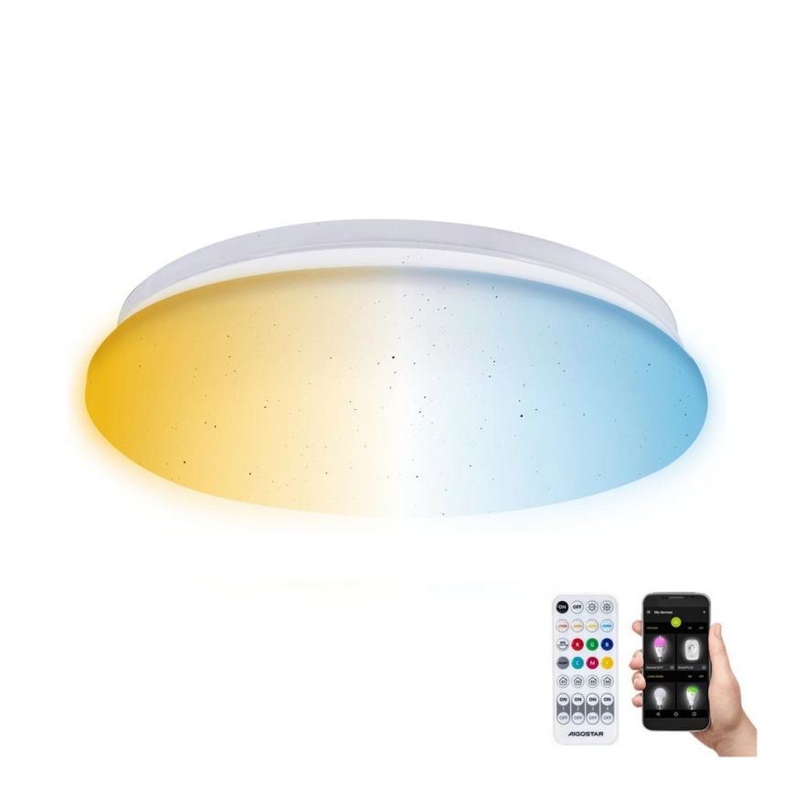 Aigostar - Plafonieră LED dimabilă pentru baie MESH Inteligent LED/12W/230V 3000-6500K IP44 + telecomandă