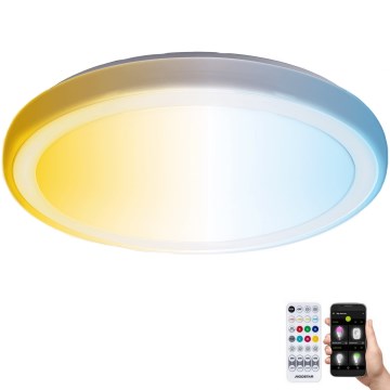 Aigostar - Plafonieră LED dimabilă pentru baie MESH Inteligent LED/24W/230V 3000-6500K IP44 + telecomandă