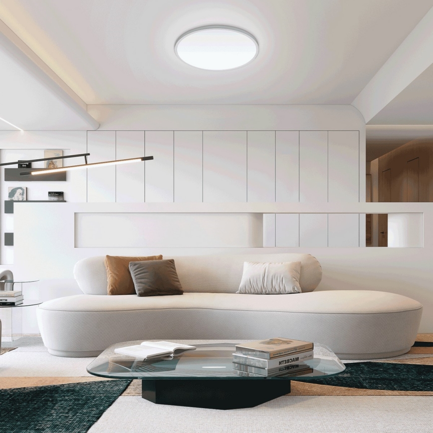 Aigostar - Plafonieră LED dimabilă pentru baie LED/18W/230V 3000-6000K IP54 + telecomandă