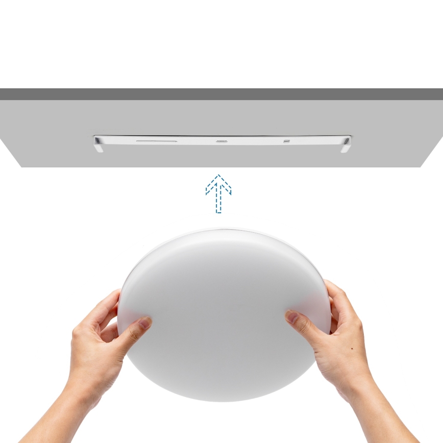 Aigostar - Plafonieră LED dimabilă pentru baie LED/24W/230V 3000K-6500K IP54 Ø 33 cm + telecomandă