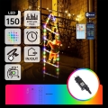 Aigostar - Plasă luminoasă inteligentă de exterior pentru Crăciun LED RGBICW, 150 LED/230V, 3 m, IP44 + telecomandă