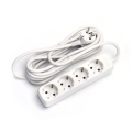 Aigostar - Prelungitor 4Z Tip F 1,5m alb SCHUKO