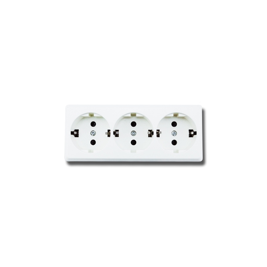 Aigostar - Priză casnică 3 prize SCHUKO 250 V/16 A