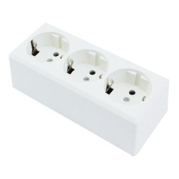 Aigostar - Priză casnică 3x SCHUKO 250 V/16 A