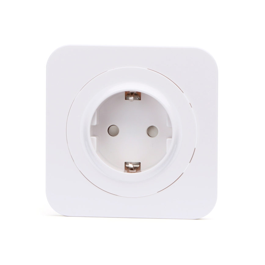 Aigostar - Priză de perete cu ramă SCHUKO, 250V, albă