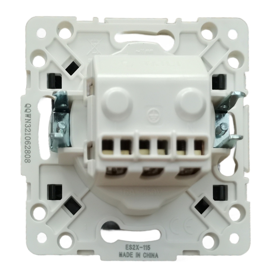 Aigostar - Priză de perete fără ramă SCHUKO 250V neagră