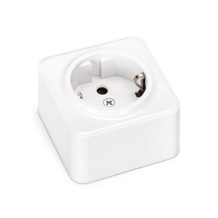 Aigostar - Priză de perete pentru locuință SCHUKO 250V, albă