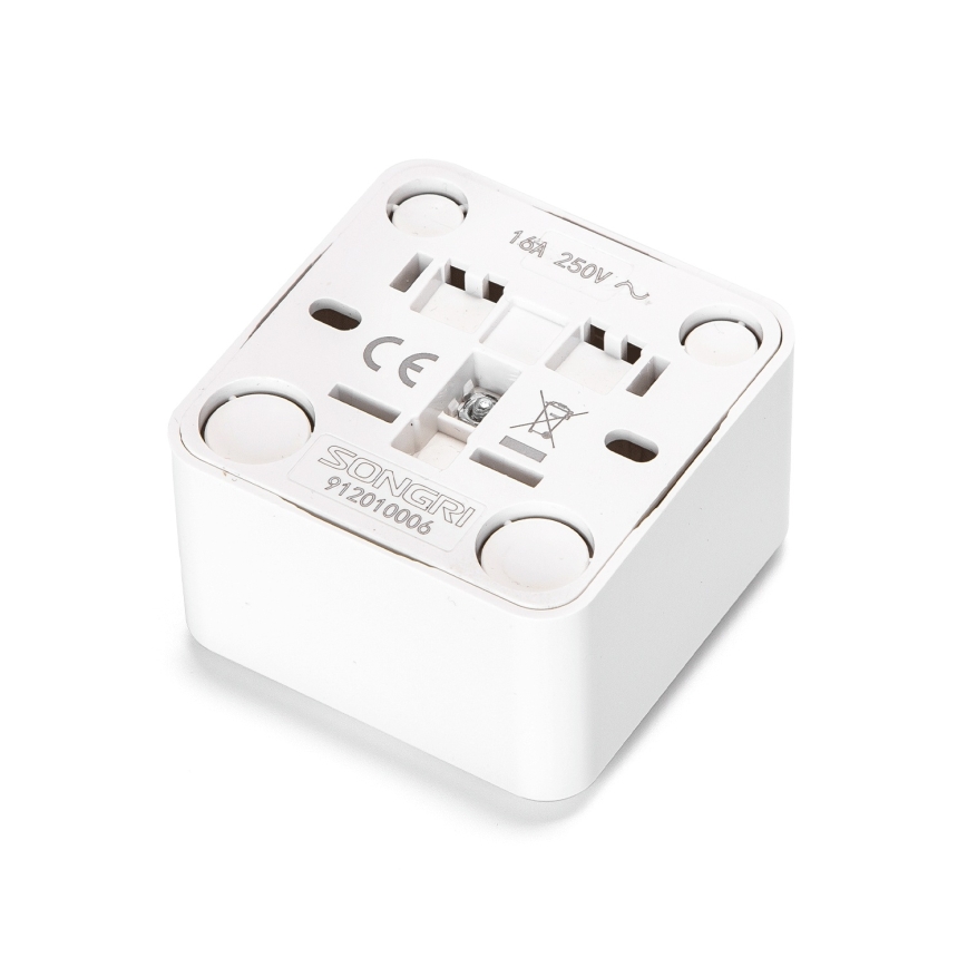 Aigostar - Priză de perete pentru locuință SCHUKO 250V, albă