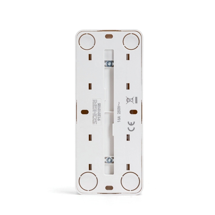 Aigostar - Priză de perete triplă SCHUKO 250V, albă