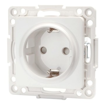 Aigostar - Priză de uz casnic fără ramă SCHUKO 250V albă