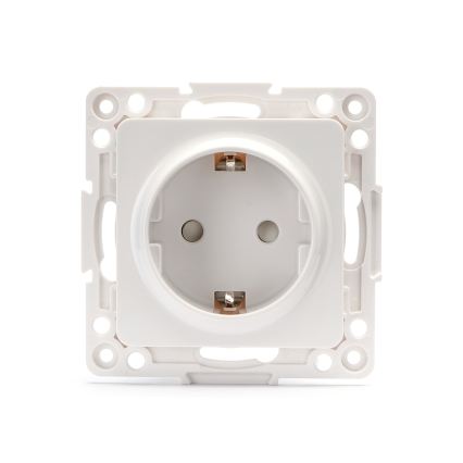 Aigostar - Priză de uz casnic fără ramă SCHUKO 250V albă