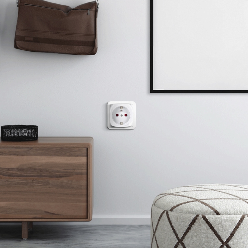 Aigostar - Priză inteligentă E, 2300 W, Wi‑Fi Tuya