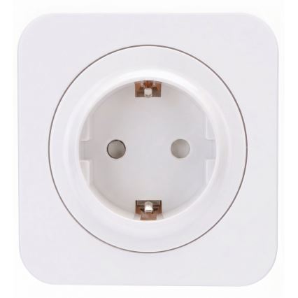 Aigostar - Priză SCHUKO de perete cu ramă, 250V/16A, albă