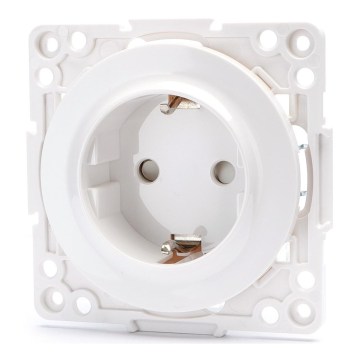 Aigostar - Priză SCHUKO fără ramă, 250V/16A, albă