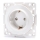 Aigostar - Priză SCHUKO fără ramă, 250V/16A, albă