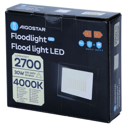 Aigostar - Proiector LED 30 W, 230 V, 4000 K, IP65