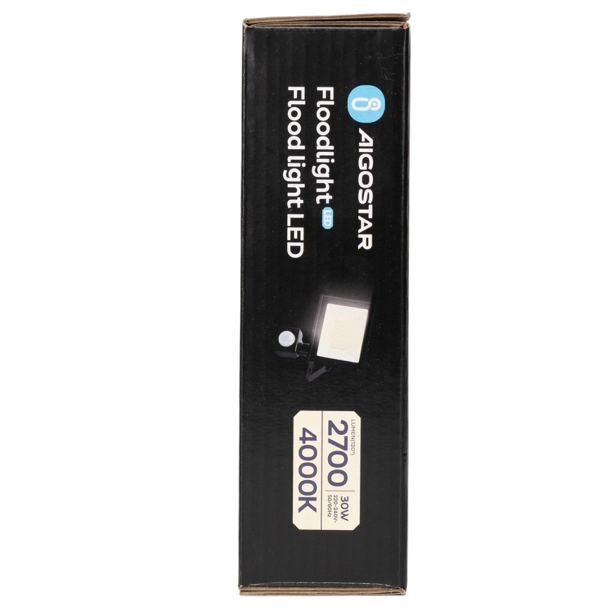 Aigostar - Proiector LED cu senzor LED/30W/230V 4000K IP65