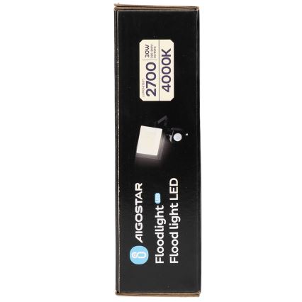 Aigostar - Proiector LED cu senzor LED/30W/230V 4000K IP65
