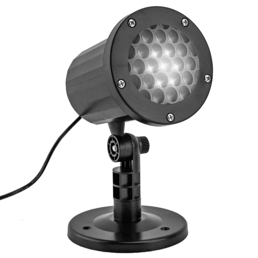 Aigostar - proiector LED de exterior pentru Crăciun cu fulgi LED/5W/230V IP44 alb rece
