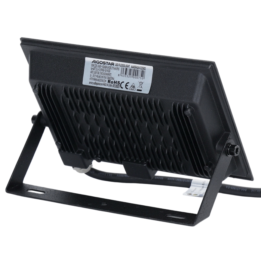 Aigostar - Proiector LED RGB dimmabil, 50 W, 230 V, IP65, cu telecomandă