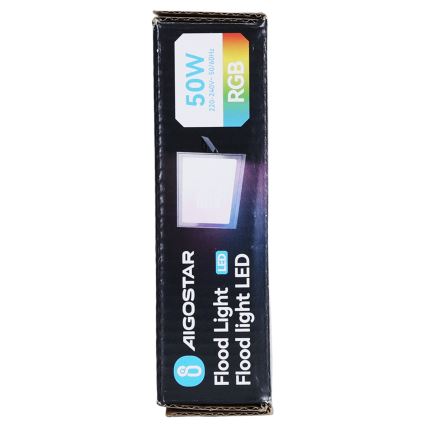 Aigostar - Proiector LED RGB dimmabil, 50 W, 230 V, IP65, cu telecomandă
