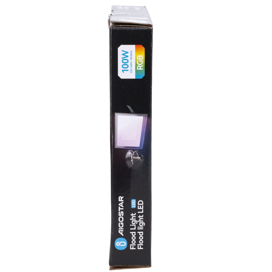 Aigostar - Proiector LED RGB reglabil 100W/230V IP65 + telecomandă