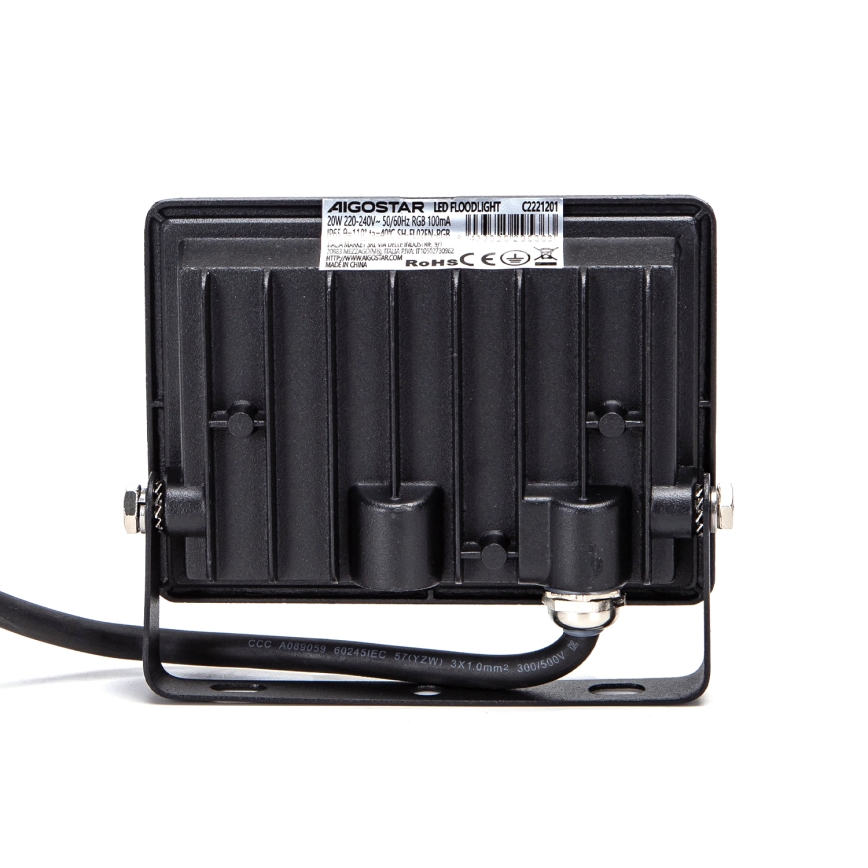 Aigostar - Proiector LED RGBW dimmabil, 20W, 230V, IP65 + telecomandă