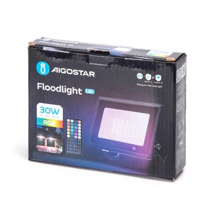 Aigostar - Proiector LED RGBW dimabil, 30W, 230V, IP65 + telecomandă