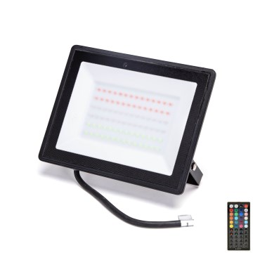 Aigostar - Proiector LED RGBW reglabil 50W 230V IP65 cu telecomandă