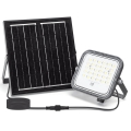 Aigostar - Proiector solar LED cu reglare a intensității, 50 W, 3,4 V, 3000/4000/6500 K, IP66, 4000 mAh + telecomandă