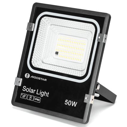 Aigostar - Proiector solar LED reglabil/50W/3,2V 1200mAh 3000K/4000K/6500K IP66 + cu telecomandă