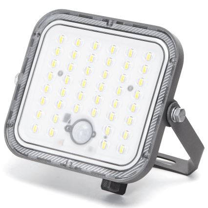 Aigostar - Proiector solar LED reglabil cu senzor, 80W/3,4V, 6500K, IP66, 4000 mAh + telecomandă