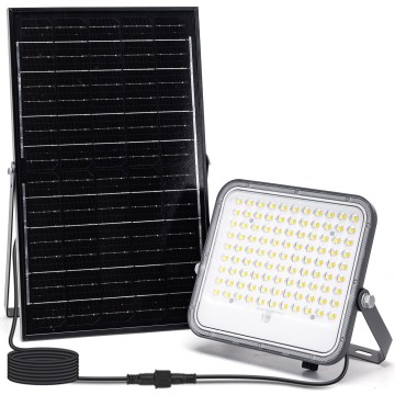 Aigostar - Proiector solar LED reglabil/150W/3,4V 3000/4000/6500K IP66 12000 mAh + telecomandă