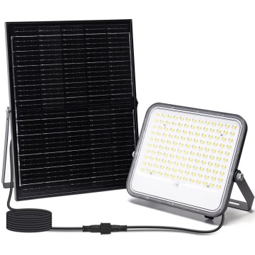 Aigostar - Proiector solar LED reglabil/200W/3,4V 3000/4000/6500K IP66 16000 mAh + cu telecomandă