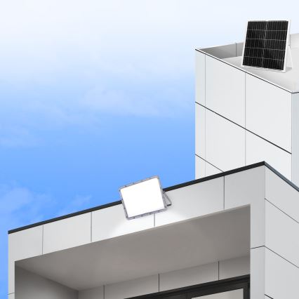 Aigostar - Proiector solar LED reglabil, LED/200W/3,4V 20000 mAh IP65 + telecomandă