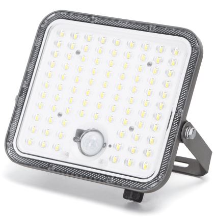 Aigostar - Proiector solar LED reglabil cu senzor LED/120W/3,4V 6500K IP66 8000 mAh + telecomandă