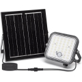 Aigostar - Proiector solar LED reglabil cu senzor, 80W/3,4V, 6500K, IP66, 4000 mAh + telecomandă