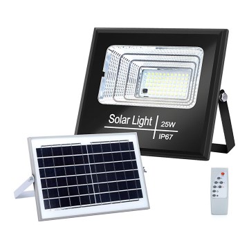 Aigostar - Proiector solar LED reglabil, LED/25W/3,2V IP67 5000 mAh + telecomandă