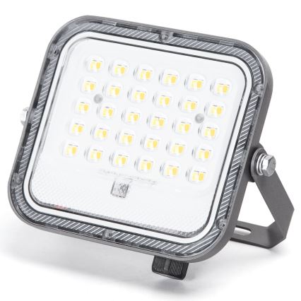 Aigostar - Proiector solar LED cu reglare a intensității, 50 W, 3,4 V, 3000/4000/6500 K, IP66, 4000 mAh + telecomandă